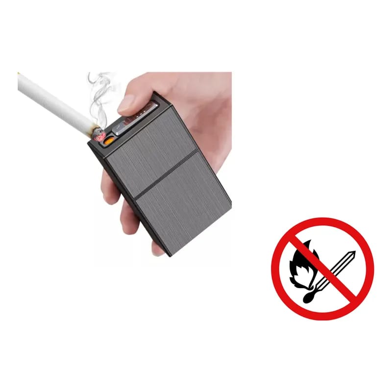 PORTA CIGARRO MÁS ENCENDEDOR