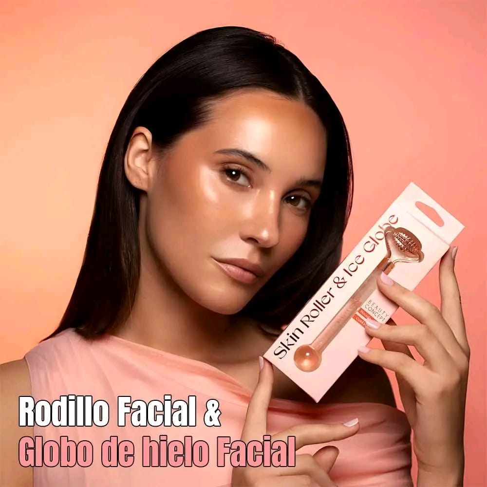 MASAJEADOR FACIAL ELÉCTRICO ROLLER ROSA