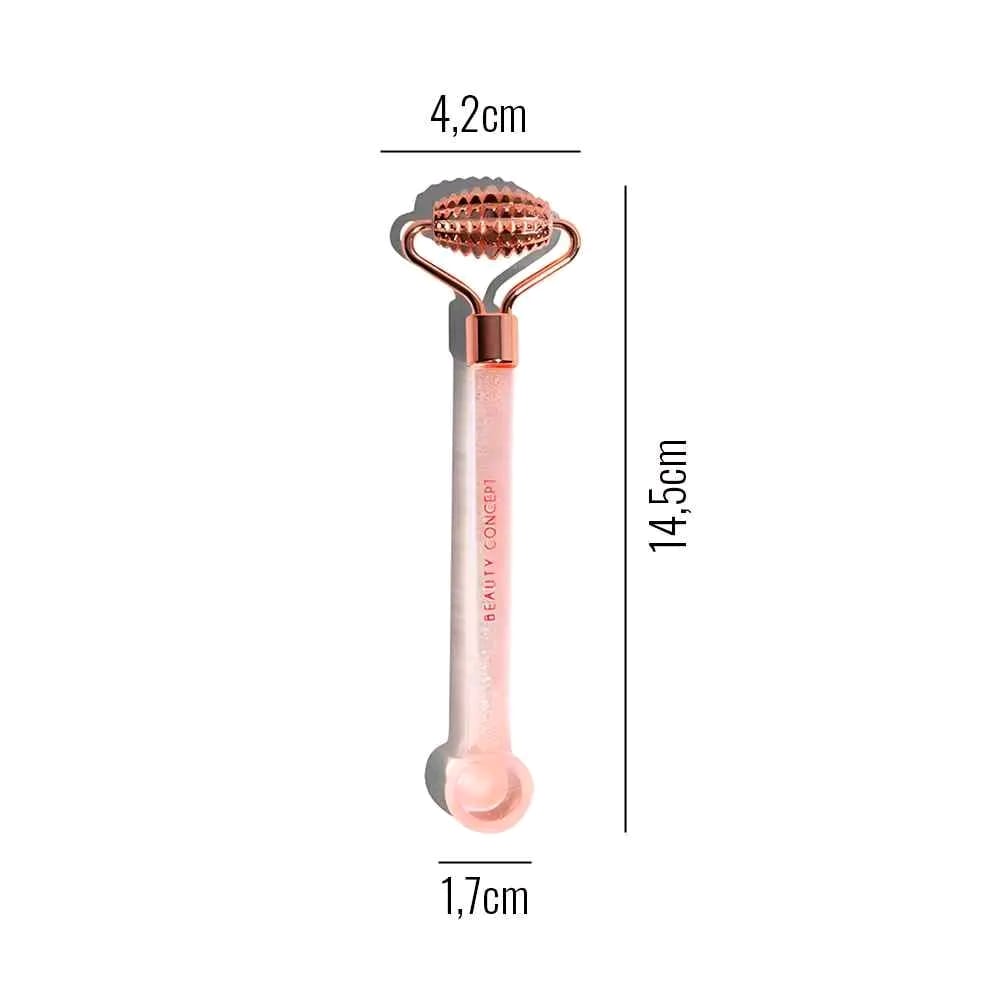 MASAJEADOR FACIAL ELÉCTRICO ROLLER ROSA