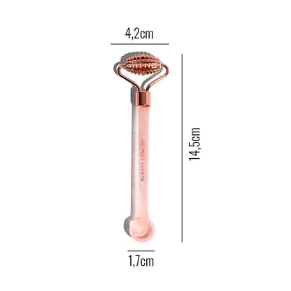 MASAJEADOR FACIAL ELÉCTRICO ROLLER ROSA