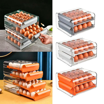 ORGANIZADOR DE HUEVOS CON TAPA