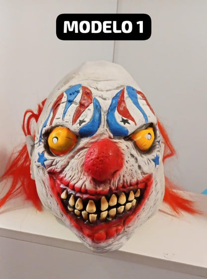 MÁSCARA DE PAYASO TERRORÍFICO HALLOWEEN