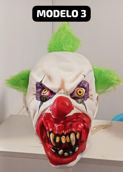 MÁSCARA DE PAYASO TERRORÍFICO HALLOWEEN