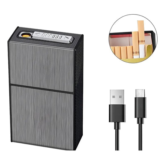 PORTA CIGARRO MÁS ENCENDEDOR