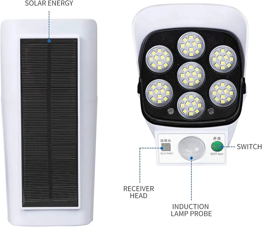 LUMINARIA SOLAR CON SENSOR DE MOVIMIENTO