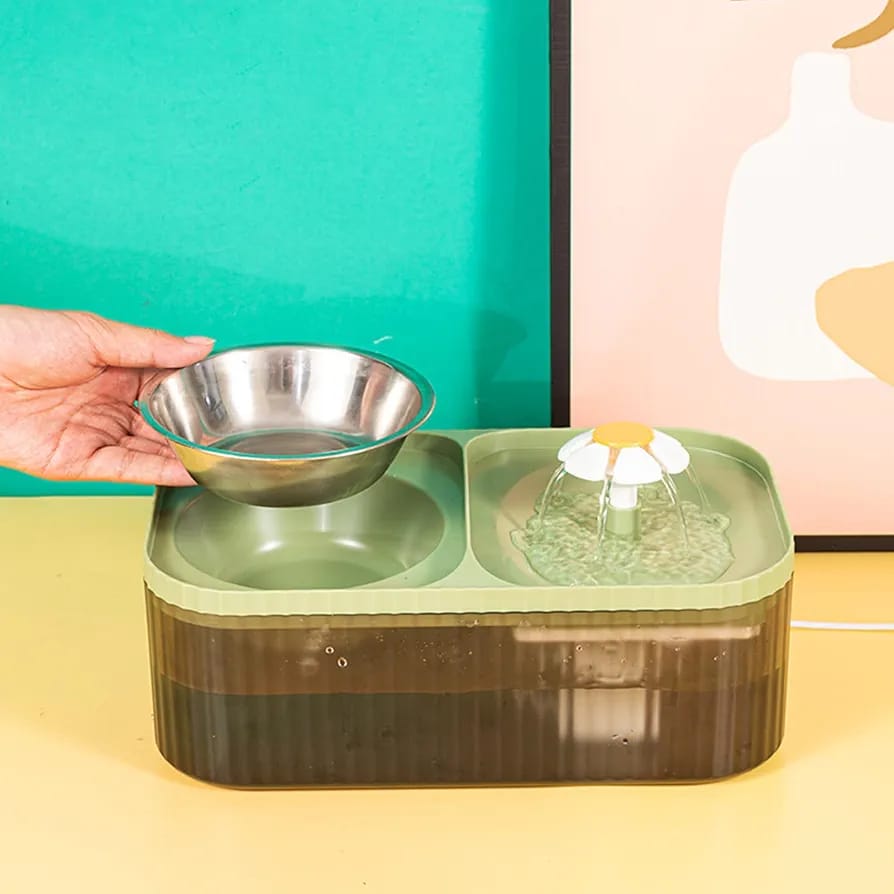 BEBEDERO DE MASCOTA CON DISPENSADOR