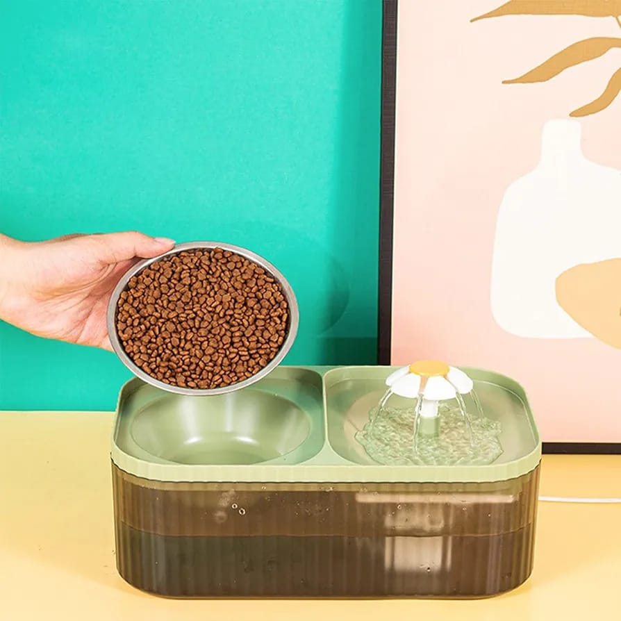 BEBEDERO DE MASCOTA CON DISPENSADOR