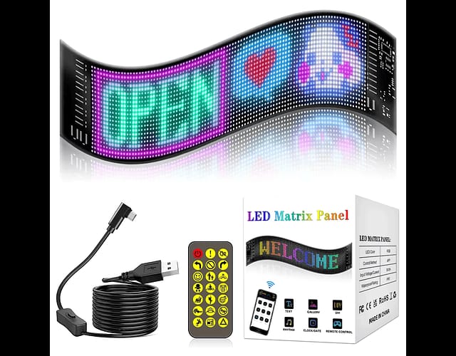 PANEL LED MATRIX PROGRAMABLE PARA AUTO