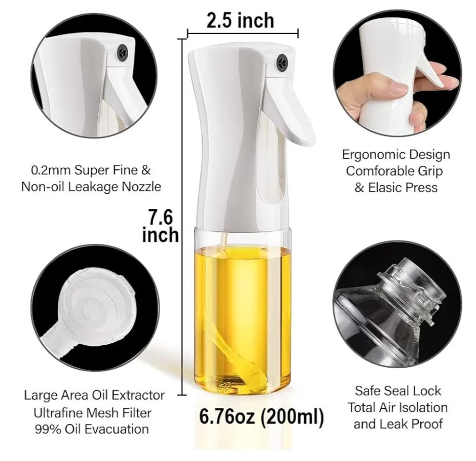 DISPENSADOR DE ACEITE PULVERIZADOR 200ml