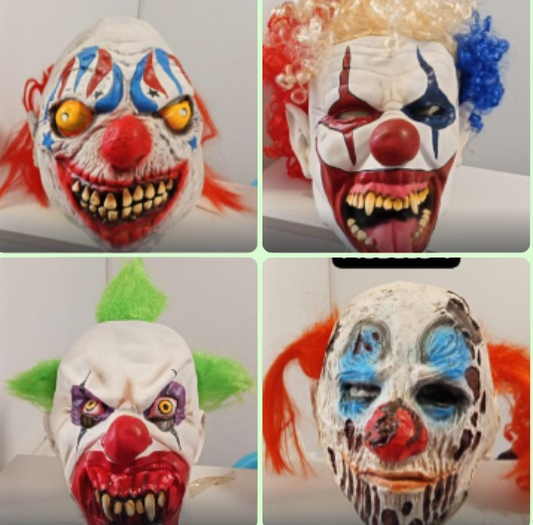 MÁSCARA DE PAYASO TERRORÍFICO HALLOWEEN